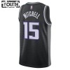 Dres Sacramento Kings Davion Mitchell 15 Jordan 2022-23 Statement Edition Crno Swingman - Dječji